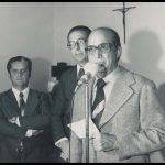 Inauguração da Caixa Econômica Federal em Jacutinga. Raul Bernardo, Prefeito José Guerreiro e Deputado Euclides Cintra – 23/06/1981.