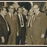 Líder do PTB na Câmara Federal, Dep. Almiro Afonso, Dep. Cintra, Dep. Sette Barros, Hernani Maia e Santiago Dantas, 15/05/1961.