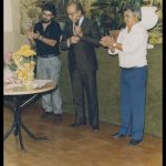 Reunião da FLORAE – Associação dos Empregados da Acesita Energética, em que o Presidente da Acesita Euclides Cintra, foi homenageado pelos funcionários – 22/12/1989.