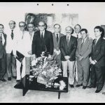 Euclides Cintra na solenidade do encontro oficial dos Ex-Presidentes, Ex-Primeiros Secretários e Ex-Diretores Geral da ALMG – Sala de Recepções do Ed. Tiradentes, BH – 18/05/1992.